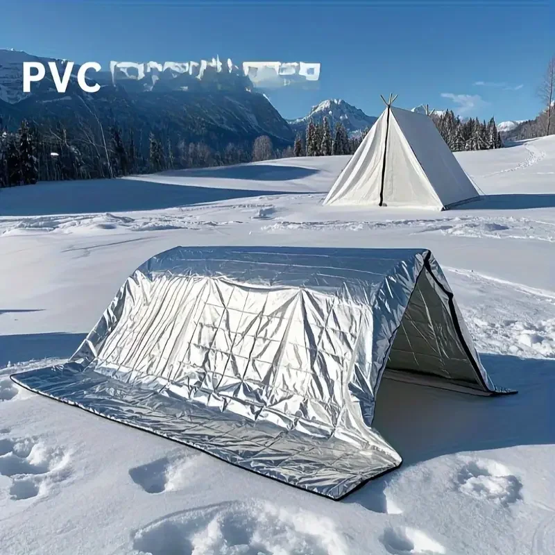 2 Stück Notfall-Überlebensdecken – robustes, thermisches, reflektierendes Mylar für Erste Hilfe im Freien, Camping- und Wanderausrüstung, wasserdicht