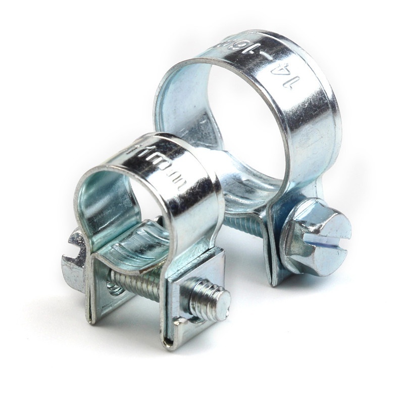 10PCS 6-20mm Mini Clamp Fuel Injection Hose Air Hose Clamps Assortment Kit Diesel Petrol Pipe Clips