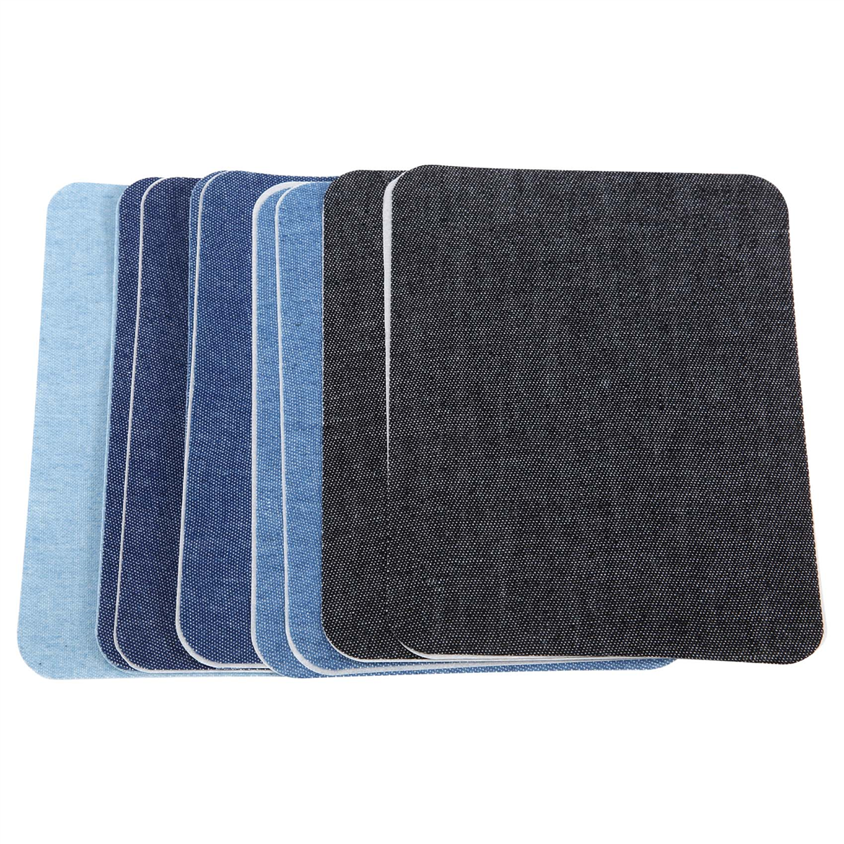 Newest 10Pcs Thermal Sticky Iron On Mending Patches Jeans Bag Hat Repair Decor Design