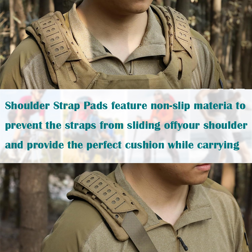 Outdoor Tactical Shoulder Pad, Breathable Tactical Sling Cushioning Non-slip Shoulder Camping Hiking Backpacking Accessories