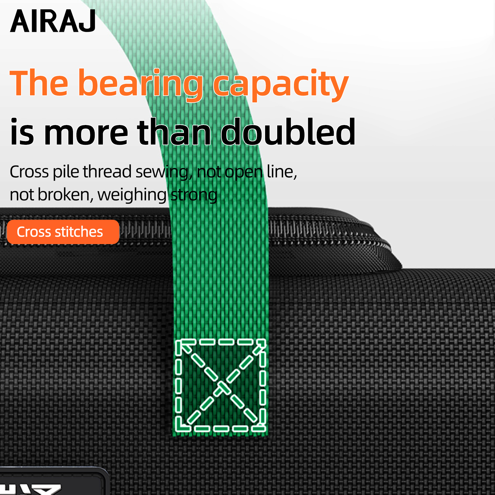 AIRAJ 도구 가방 옥스포드 천 휴대용 StorageBag, 전문 전기 기사 및 목수 수리, 홈 스토리지 더블 데크 핸드백