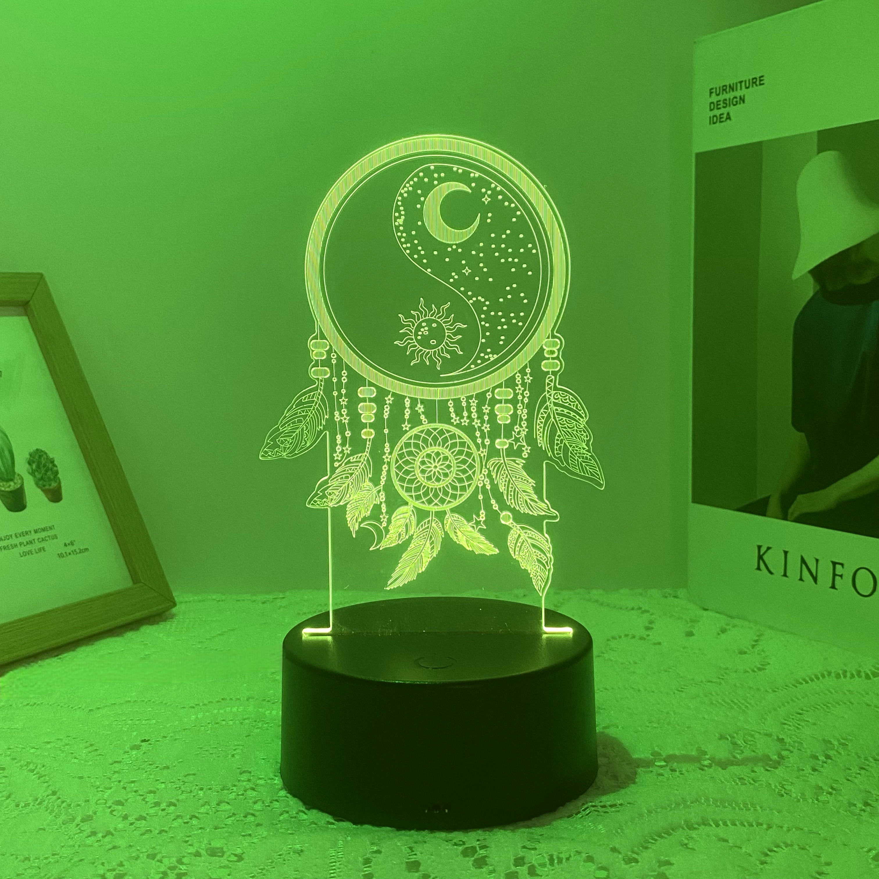 1pcs3D Fischernetz-Nachtlicht, USB kreatives Traum-dekoratives Nachtlicht, Geburtstags-Weihnachtsgeschenk an Freunde und Verwandte.