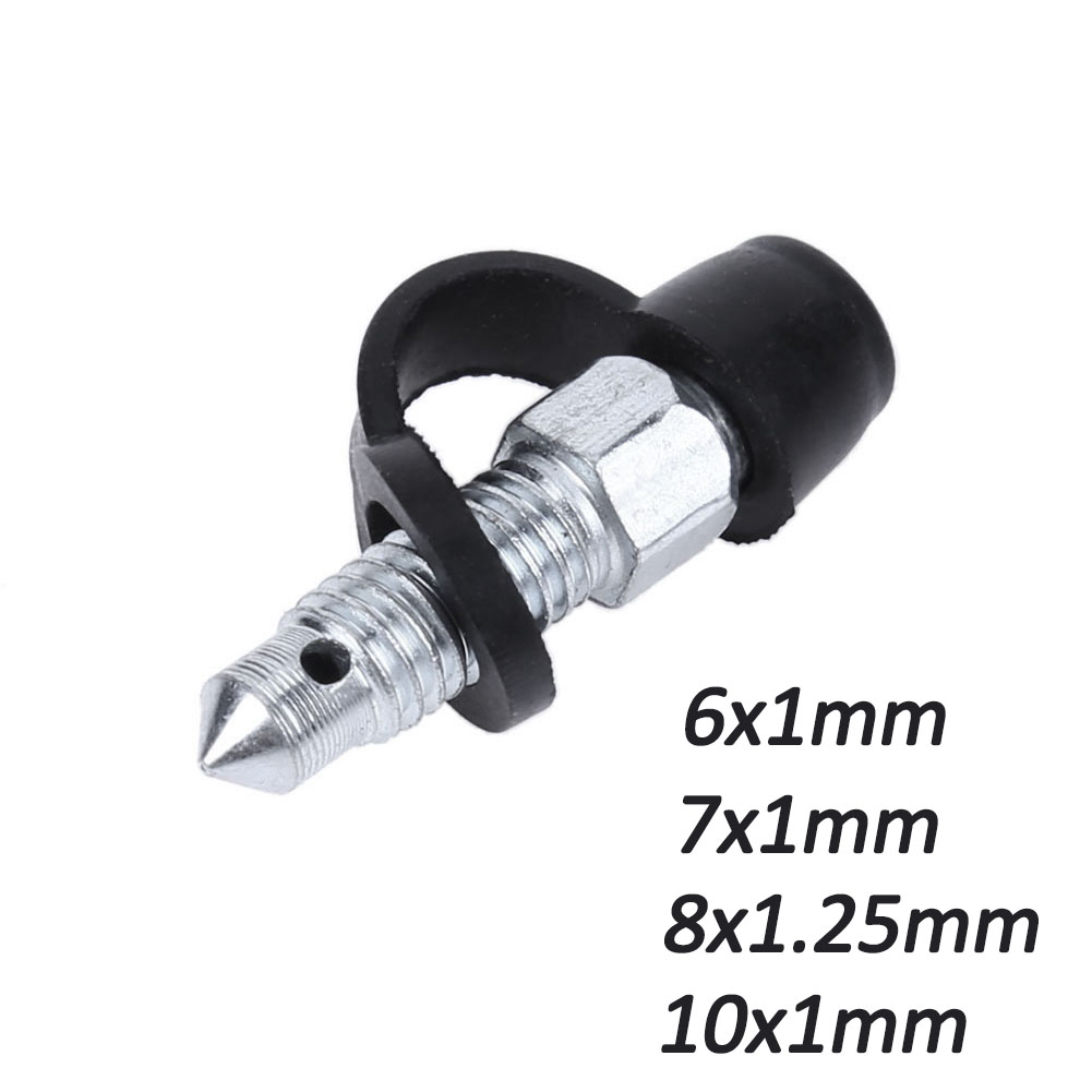 Universelle Bremsentlüftungsschraubennippel, verschiedene Größen, Auto, Auto, Motorrad, Bremspumpe, Bremssattel, Entlüftungsschraube für Kawasaki, Suzuki, Honda