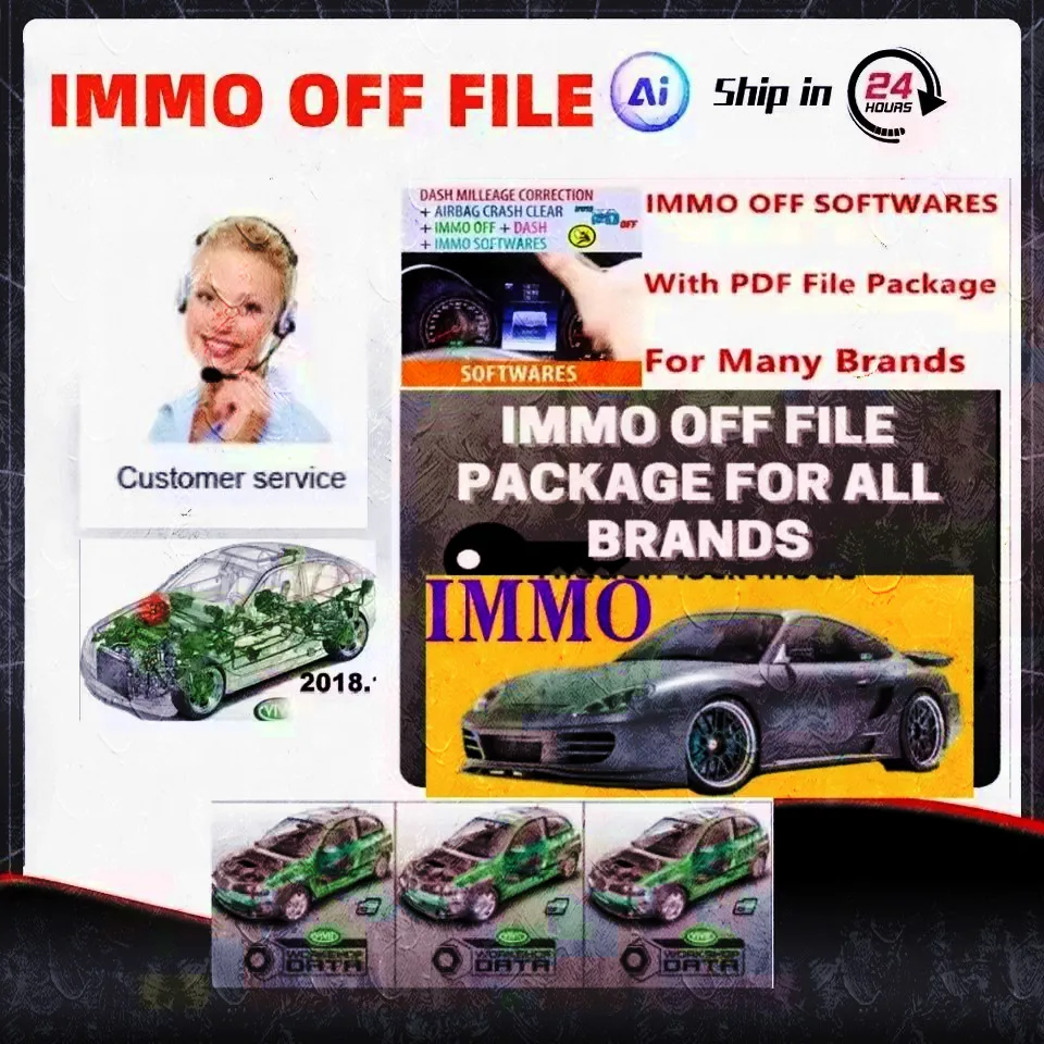 PAKET IMMO OFF FILE Immo Airbag DASH MILLEAGE CORRECTION + AIRBAG CRASH CLEAR + IMMO OFF + DASH + SIMMO SOFTWARES / TOTAL 32 GB