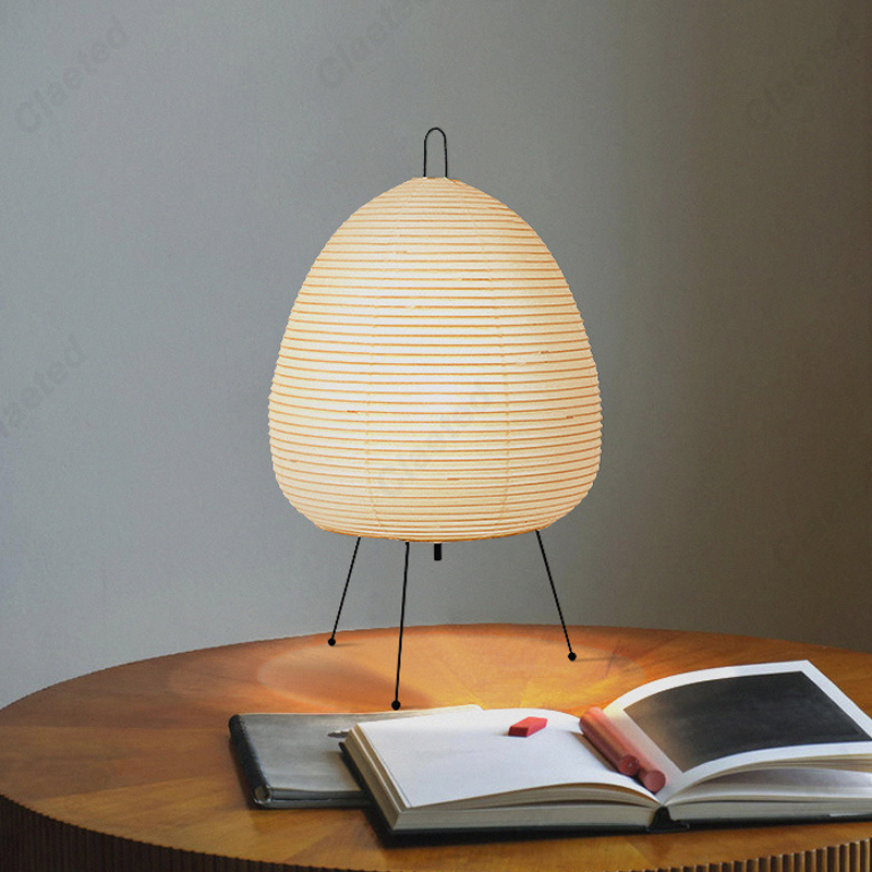 Lámpara de mesa Akari Noguchi Yong de diseño japonés, lámpara de pie de papel de arroz, decoración para el hogar, estudio, dormitorio, Bar, accesorios de iluminación