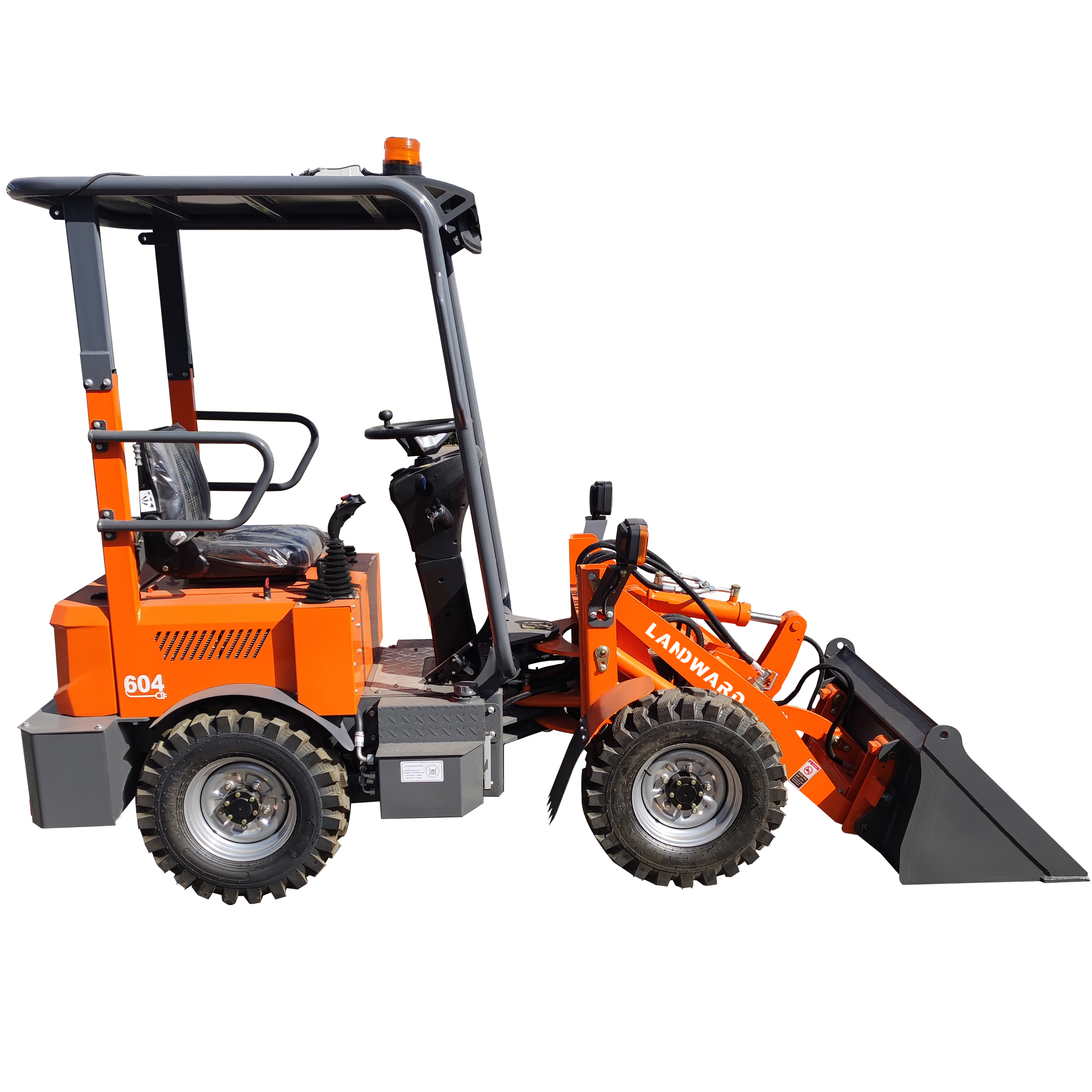 Carregador frontal de roda elétrica multifuncional de alta qualidade mini carregadeira de rodas elétrica CE com bateria personalizada