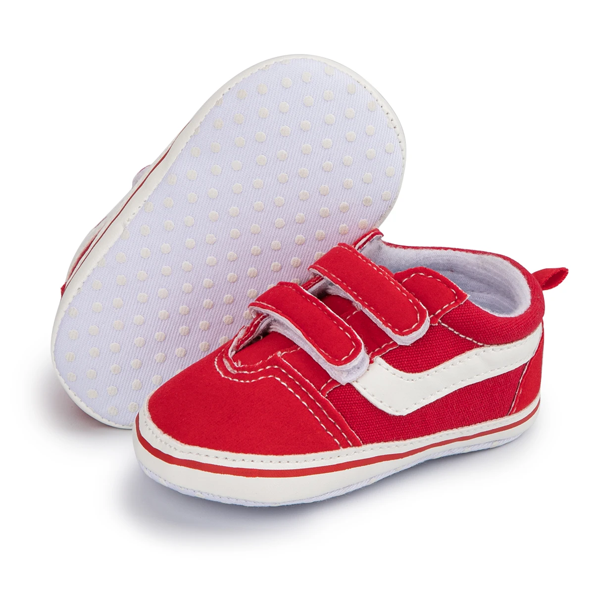 Meckior Baby płócienne trampki klasyczne prążki Casual Baby Boy buty dziewczęce antypoślizgowe miękkie pierwsze chodziki niemowlę niemowlę niemowlę buty Unisex