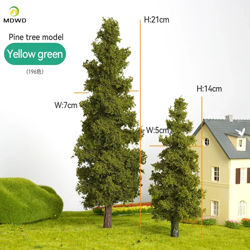 14/21 cm Modell Zug Layout Draht Baum Modell Simulation Baum Militär Sand Tisch Material Handgemachte Diy Landschaft Modell baum