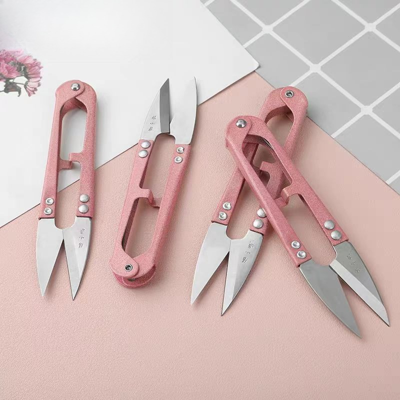 1 Stuks Veelkleurige Trimmen Naaischaar U-vorm Clippers Garen Roestvrij Staal Voor Diy Sieraden Craft Maken Schaar Tailor Tool