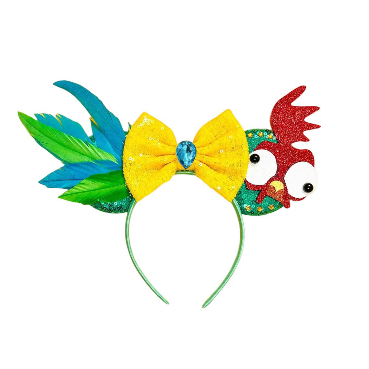 Mickey Mouse หู Moana Headbands ผู้หญิง Hook Bow Maui Hairband เกลียว Conch อุปกรณ์เสริมผมเด็ก Frangipani ดอกไม้ Headwear