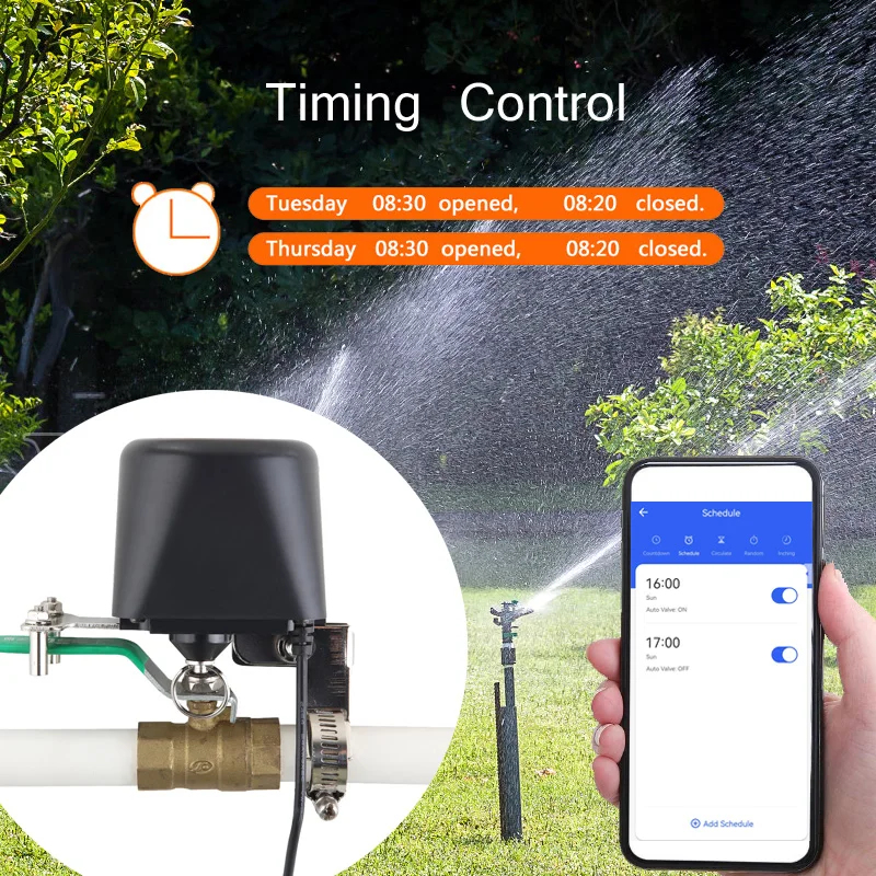 Zigbee Tuya สมาร์ท WiFi วาล์วน้ําวาล์วแก๊สอัตโนมัติอัจฉริยะก๊อกน้ํา Controller สนับสนุน Alexa Google Assistant Smart Life