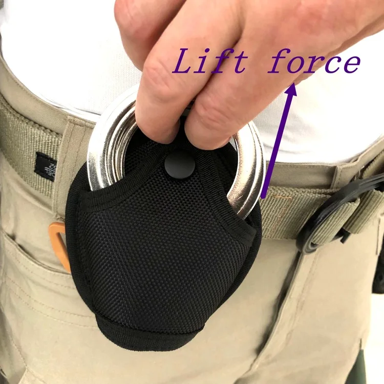 Universal Waist handcuff Pouch Nylon Quick Out Molle Handcuff Case Tactical Handcuff Shackle Holder Storage Belt Bag Accessories