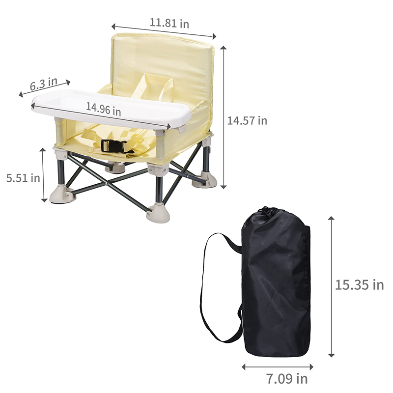 Muiltifunctional เด็ก Heighten พับได้ Dining Camping เก้าอี้ Booster แบบพกพาทารกอุปกรณ์เสริม