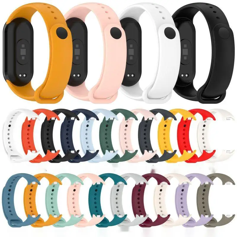 シリコーンストラップシャオ mi mi バンド 9 8 スポーツスマートウォッチリストブレスレットオリジナル Band9 Band8 NFC リストバンドアクセサリーケース