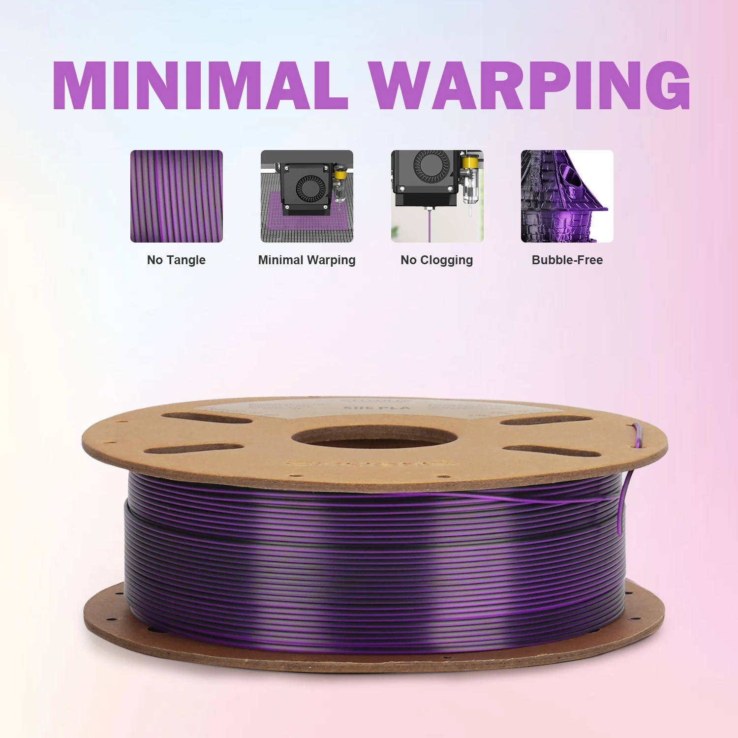 ERYONE Dual Color Series Silk PLA And Matte PLA 1KG 1.75mm Diameter High Quality Filament For FDM 3D Printing  New Arrival