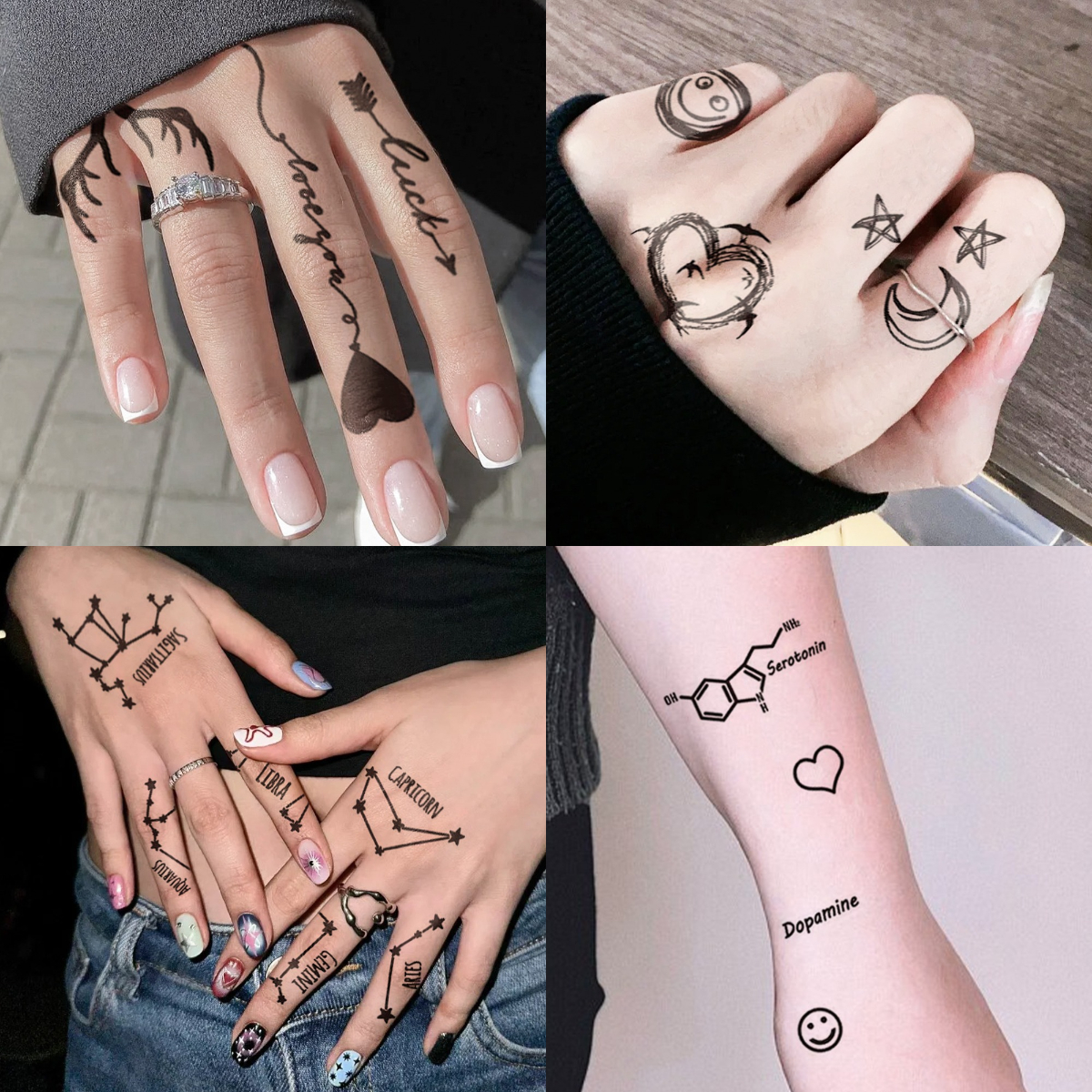 30 個防水一時的なタトゥーステッカーダーク小柄ラブラインフェザークロスボディアートアームフェイクタトゥースリーブ女性男性