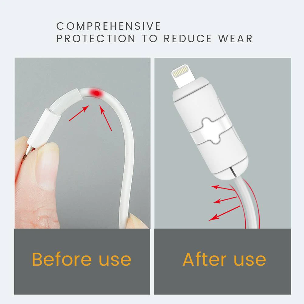 KCNKON Ladegerät Kabelschutz USB Kabelschutz, für iPhone/Android Kabel Anti-Breaking Handy Kabel Ladekabel Prot