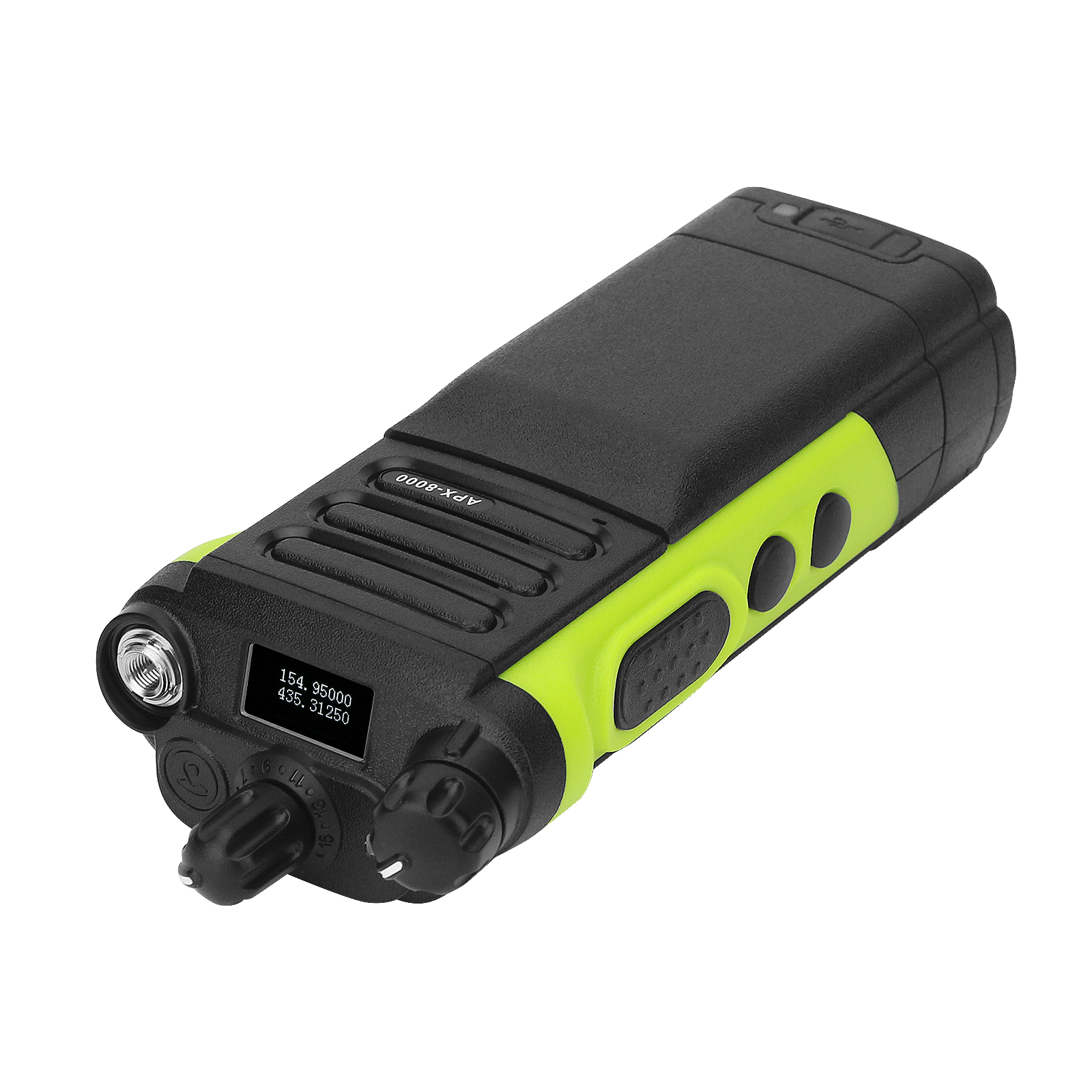 HAMGEEK APX-8000 12W Walkie Talkie de doble banda Radio VHF UHF transceptor de mano con modo de trabajo dúplex PTT Dual