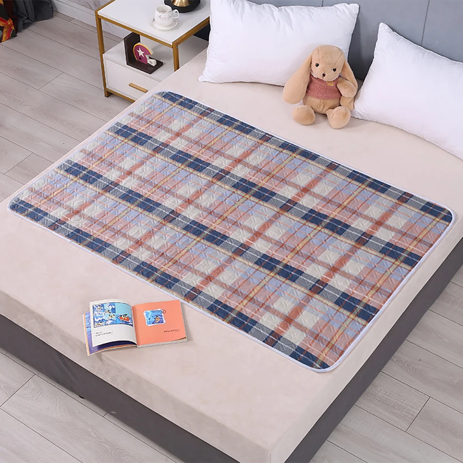 Elderly Care Bed Pad Large Size Waterproof Washable Ultrasound Seam Design for Incontinence and Menstrual Comfort Nighttime Use