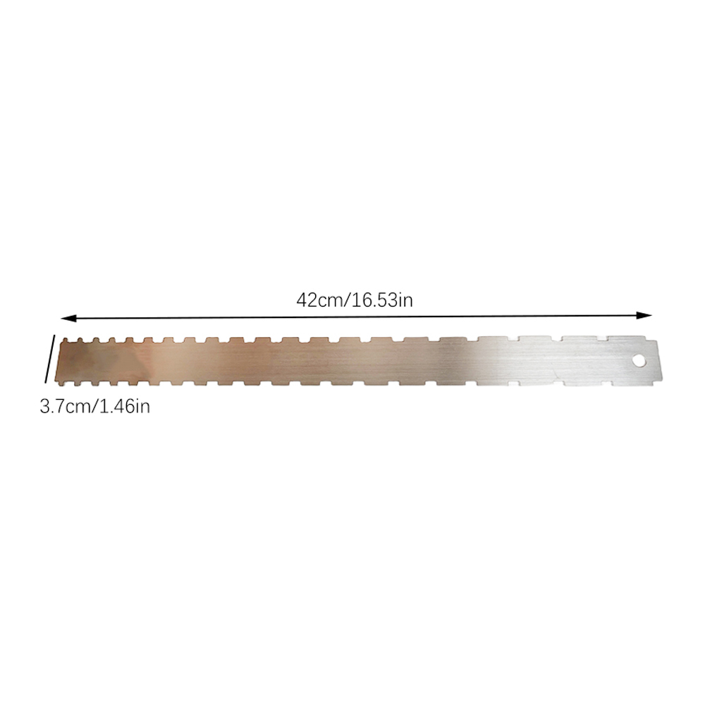Guitar Neck Ruler Notched Straight Edge Gauge Luthiers Tool For Most Guitars