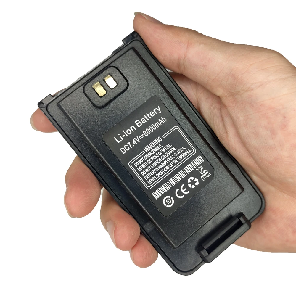 Baofeng UV-9R Plus Batteria Tipo-C Ingrandisci Batteria ricaricabile con foro di ricarica per UV 9R Pro Walkie Talkie UV9R PLUS Radio