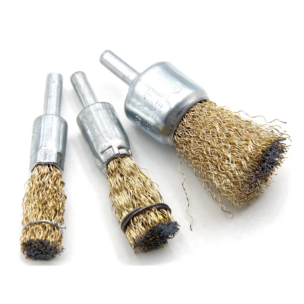 3PC ปากกาประเภทแปรงลวดเหล็ก 5PC ไฟฟ้าเจาะล้อเหล็ก Rod ภาษาโปลิชคําและสนิมไฟฟ้าเจาะเครื่องมืออุปกรณ์เสริม