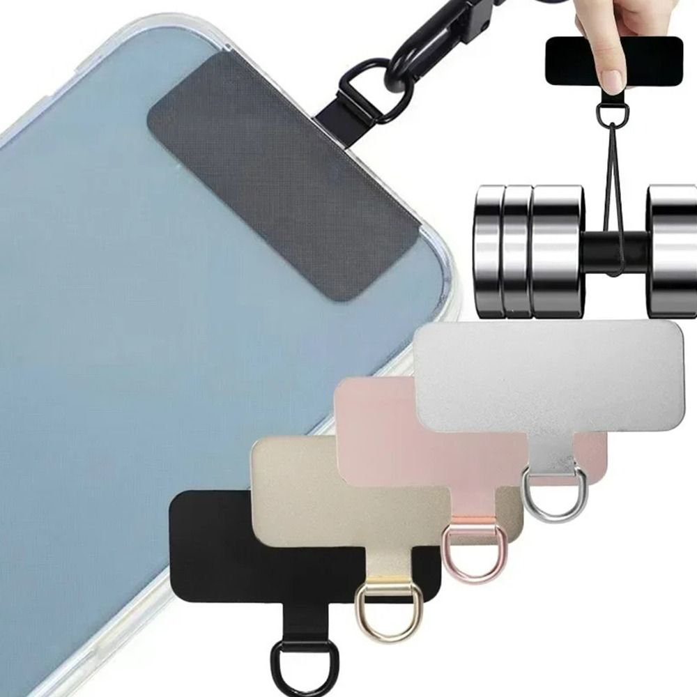 Aluminiumlegierung Metall Handyhülle Clip Universal Hängendes Stück Patch Telefon Lanyard Dichtung Patch Strap Hang Cord Tab 0,3 mm