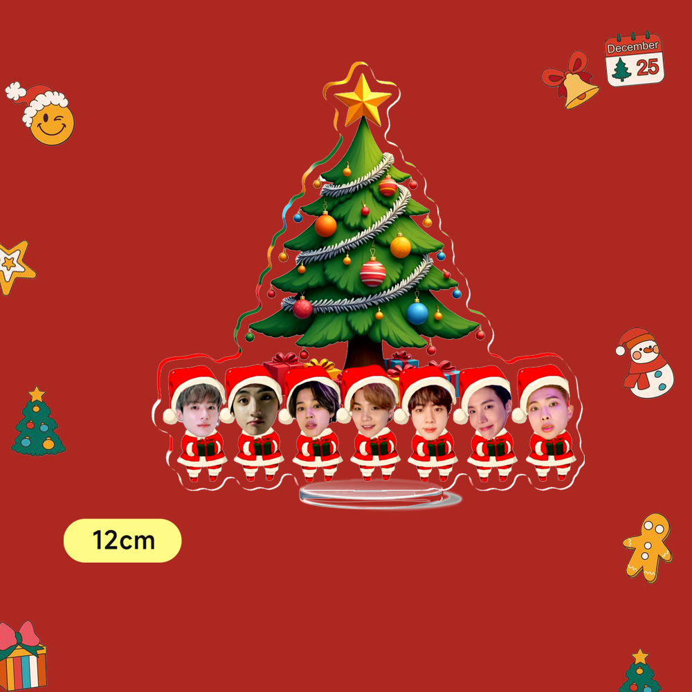 新しいメリークリスマスアクリル Kpop アイドルスタンディカスタマイズフィギュアスタンダー楽しいギフトアクセサリーマーチデスク装飾