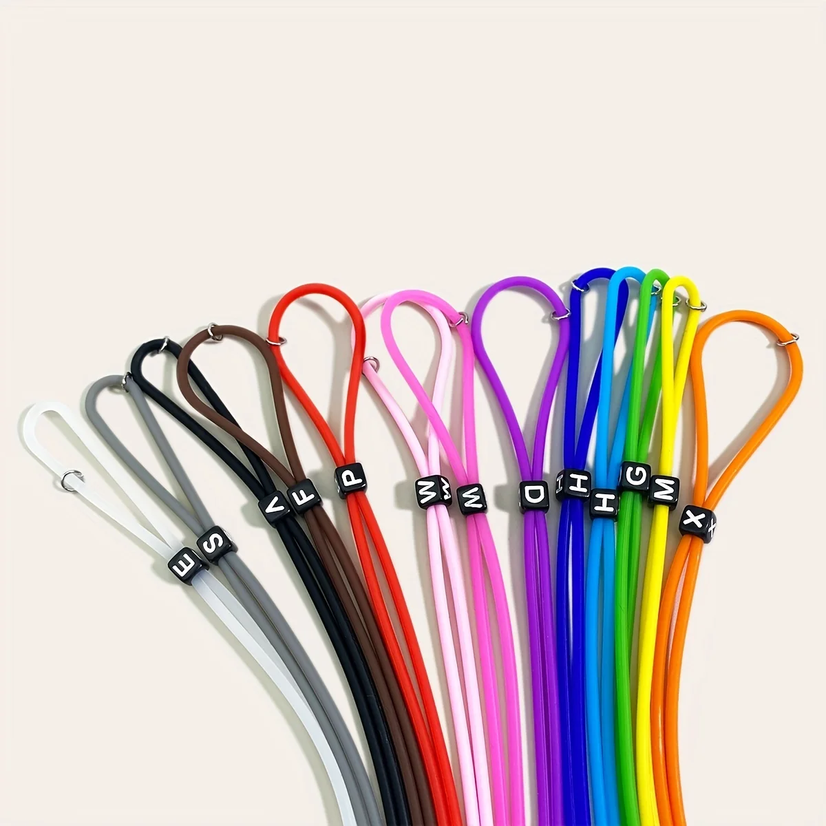 Retenedor de gafas deportivas de moda, gafas de sol de silicona de Color caramelo, correas para gafas para hombres y mujeres, soporte elástico ajustable para gafas