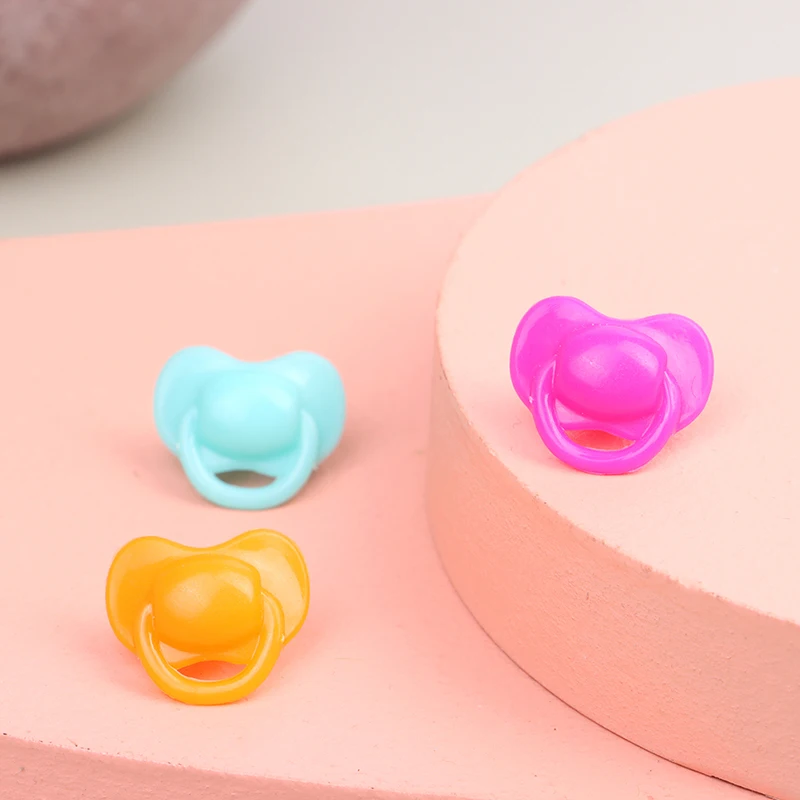 20 ชิ้น Miniature ตุ๊กตา Pacifier Expression Pacifier ของเล่นพลาสติกของเล่น Playhouse ของเล่นเด็กบ้านตุ๊กตา