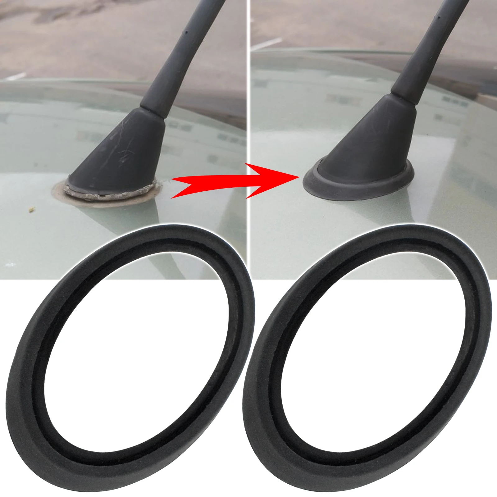Cho Xe VW Audi Toyota Phát Thanh Xe Hơi Ăng Ten Trên Không Căn Cứ Gioăng Cao Su Kín Vòng
