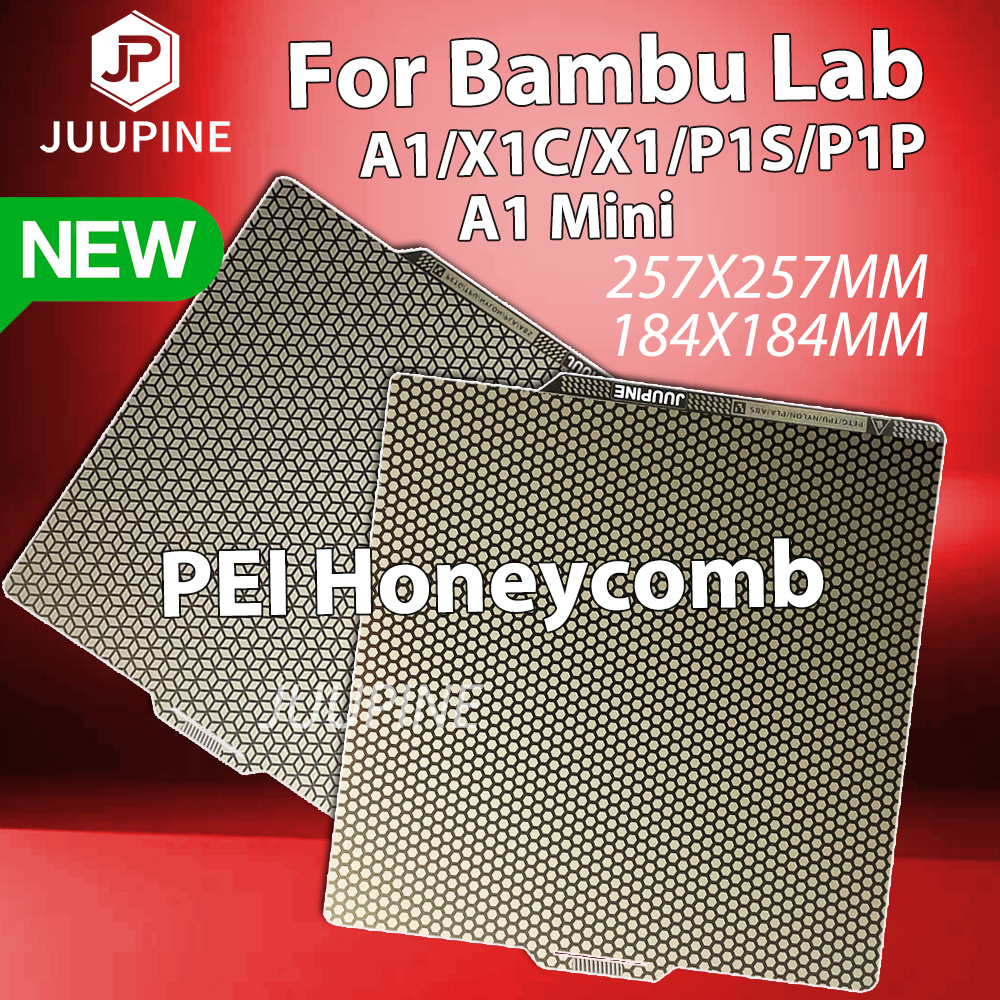 สําหรับ Bambulab P1s สร้างแผ่น Bambulab X1c อุปกรณ์เสริม PEI Honeycomb Square Pei แผ่น 257 สร้างแผ่นสําหรับ Bambu Lab A1 แผ่น