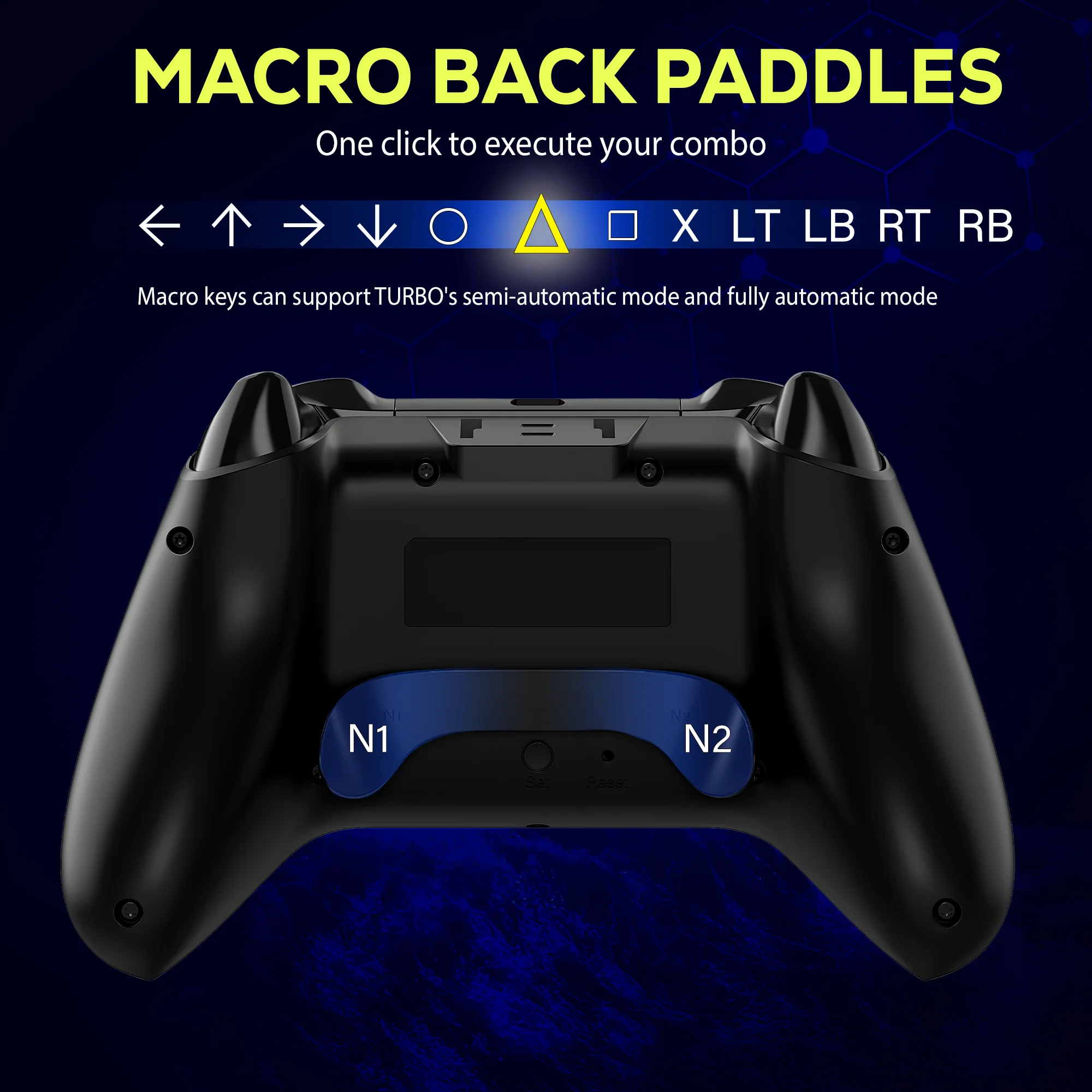 Controlador inalámbrico Original QRD Spark N5 para PS5, PS4, PS3, IOS, Android, PC, luces LED de 8 colores, efecto de vibración, mando PS5