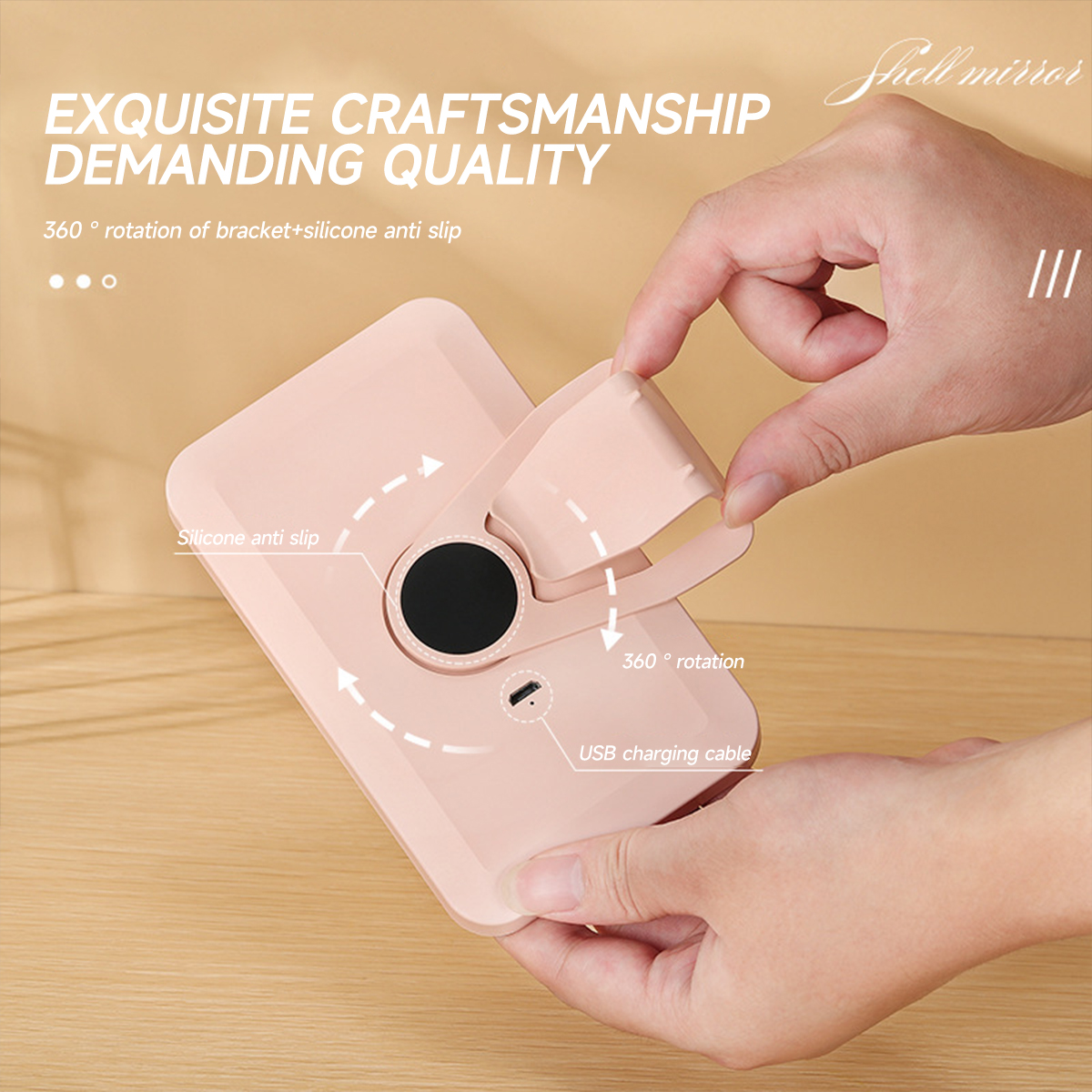 ミニカーインテリア化粧鏡サンバイザープレート LED ミラー女の子女性充電式補助光ユニバーサルバニティミラー