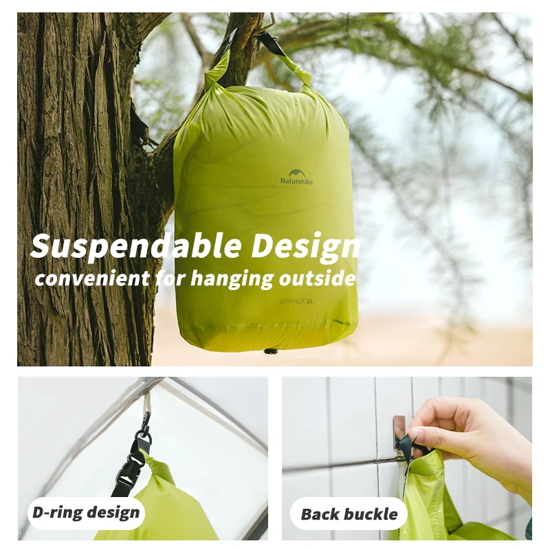 Naturerandonnée 2L/4L/8L sac de Compression natation sac sec étanche dépenser petit sac sec léger pour kayak pêche Rafting