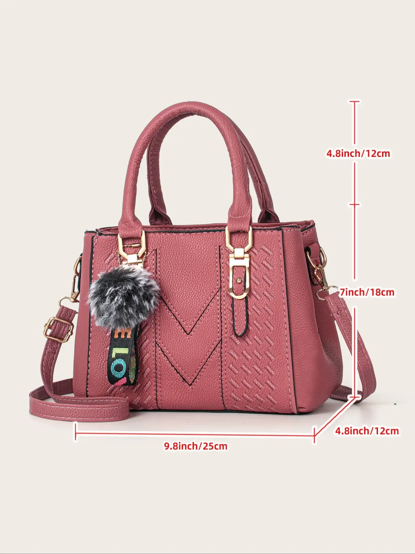 Sac à bandoulière brodé de grande capacité pour femmes, sac à main décontracté à la mode pour un usage quotidien