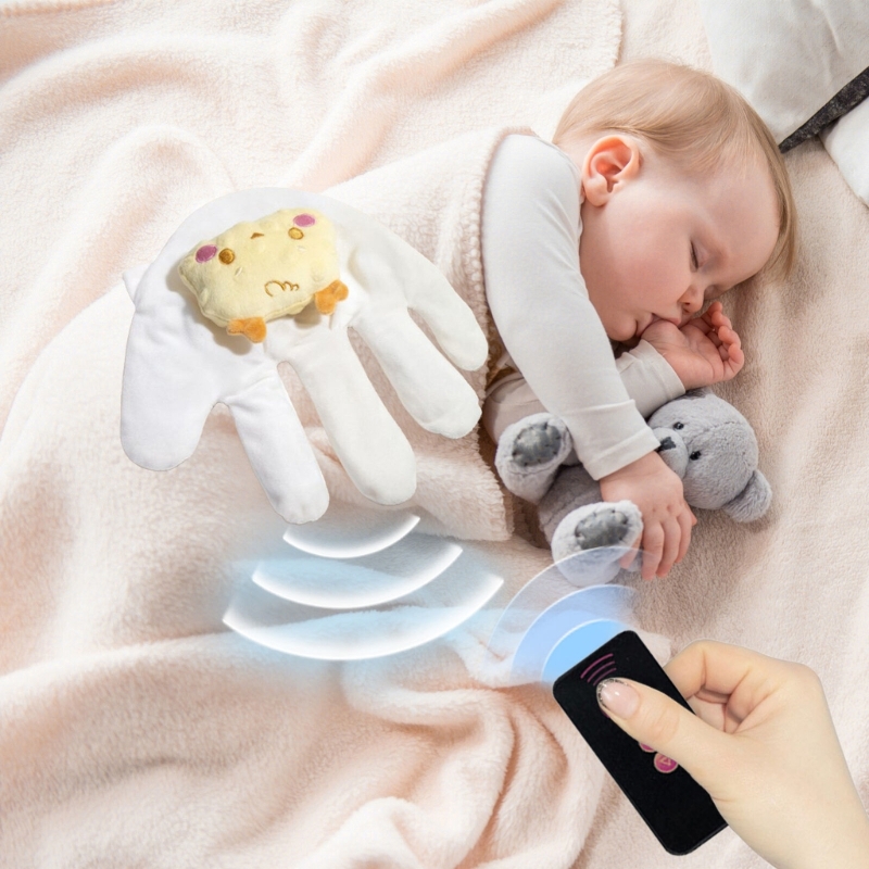 Aiuto per il sonno dei neonati, pacifica il guanto per le mani, delicato e confortevole, giocattolo lenitivo in cotone per un sonno confortevole dei neonati