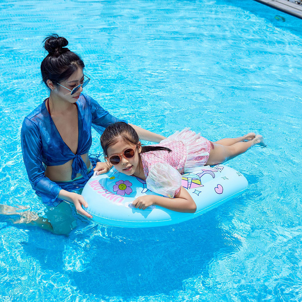 Rooxin Water Hammock Children Swim Tube Inflatable Pool Float For Kids Swimming Circle Pool Swim Tube
