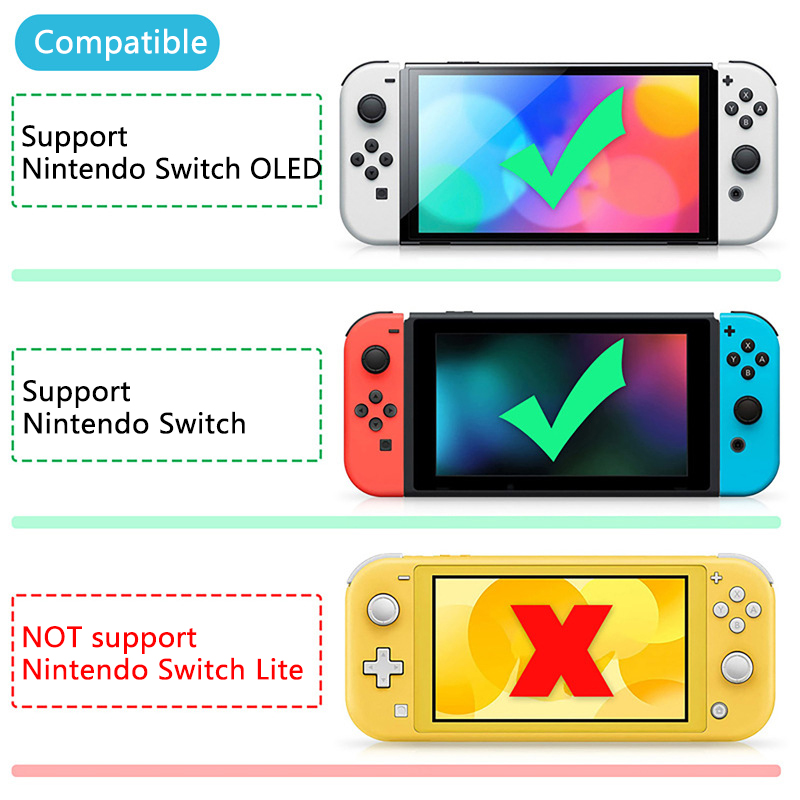 Soporte Vertical RGEEK con tapa para Nintendo Switch OLED/consola de juegos Switch para jugar al juego de pantalla Vertical, soporte para interruptor