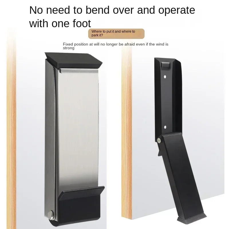 Metal Safety Door Stopper - Windproof Gate Blocker, New Anti-Collision Door Gap Blocker, Sturdy Blocker