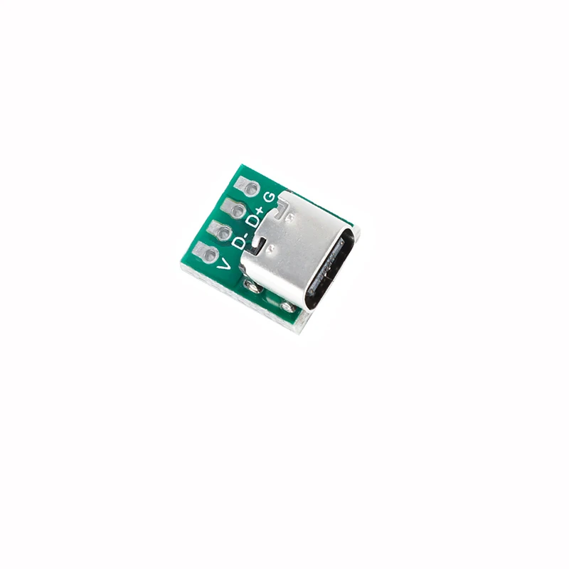Conector USB 3,1 tipo C, adaptador de placa PCB de prueba de 16 pines, conector 16P para transferencia de Cable de datos hembra a 2,54mm, 10 Uds.