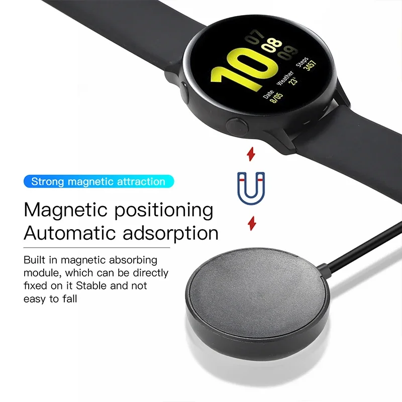 Carregador de cabo usb tipo c pd para samsung galaxy watch 6/5/pro/4/3 41mm 45mm ativo 2 40mm 44mm watch6 clássico 43mm 47mm 42mm 46mm
