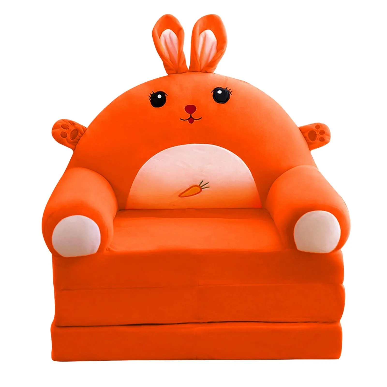 Cushion Plush Sofa case Backrest Armchair 2 In 1 Foldable Sofa Cute Cartoon Lazy Sofa Flip Open Sofa case Without Pp Cotton