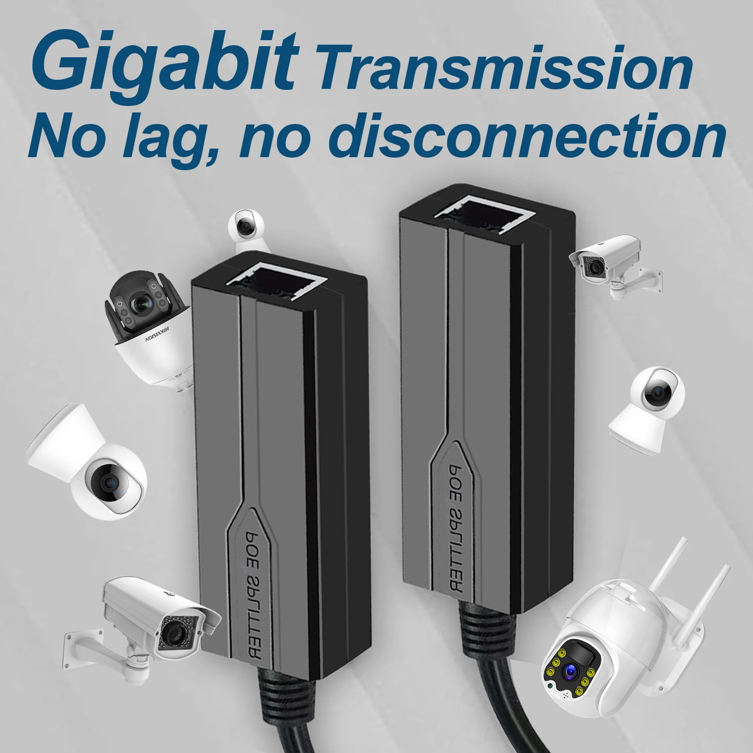 Adaptador divisor POE de 48V a 5V, separador adaptable activo, inyector aislado, CC Micro USB tpye-C USB hembra para cámara de 1000M