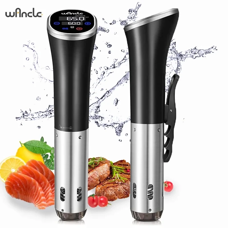 Wancle 1100 Вт Sous Vide Плита LCD Сенсорний занурювальний циркулятор Точне приготування IPX7 Водонепроникна вакуумна плита з цифровим дисплеєм