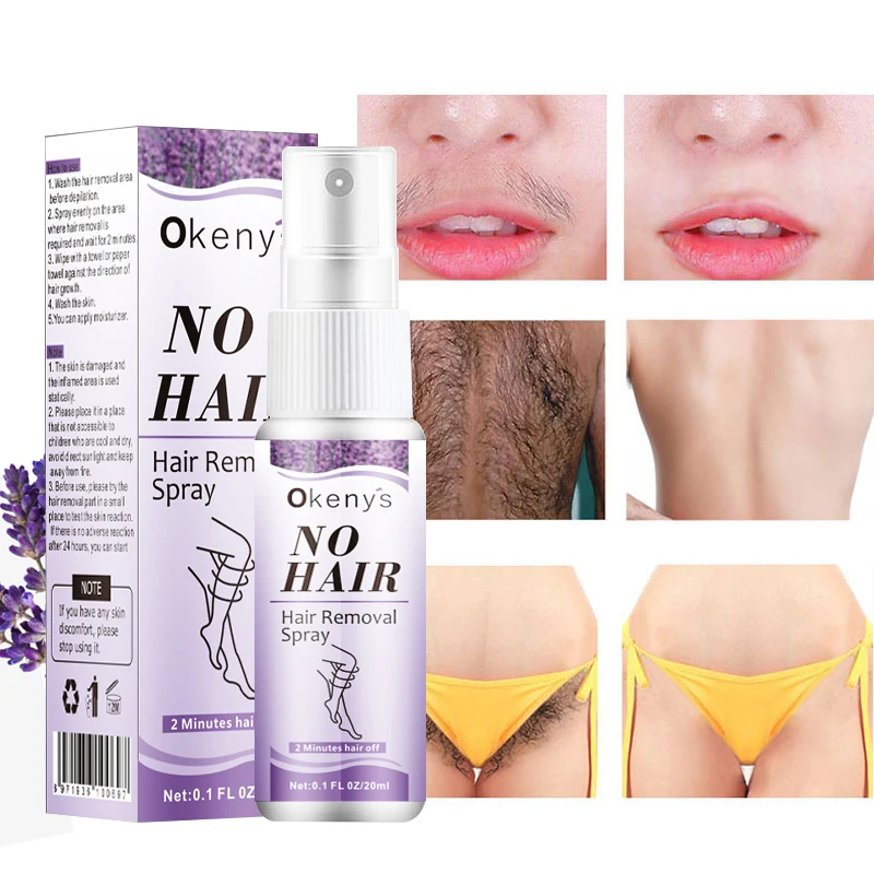 Spray de depilación permanente, indoloro, axila, piernas, brazos, removedor de pelo, inhibidor del crecimiento del cabello, reparación nutritiva, cuidado corporal