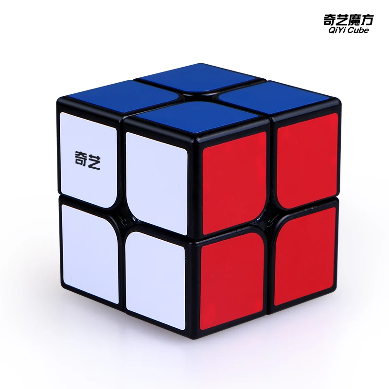[ECube] QiYi QiDi 2x2 ProfessionalSpeed Cube Iniciante Brinquedos Educativos Quebra-cabeça Cubo Mágico Adesivos Adesivo Bebê Crianças Brinquedos