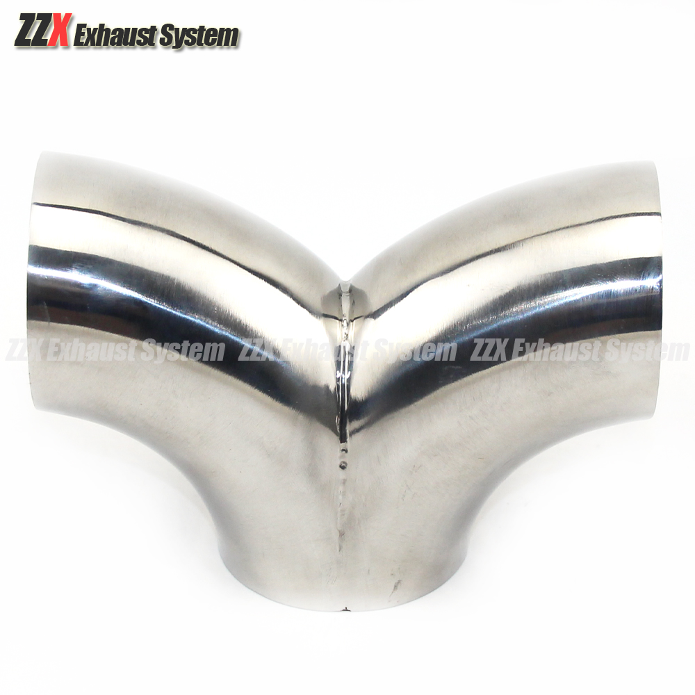 カーアクセサリー 304 ステンレス鋼エキゾーストマフラー溶接 I Y タイプティーコネクションチューブ 19/25/32/38/45/51/57/63/76 ミリメートル