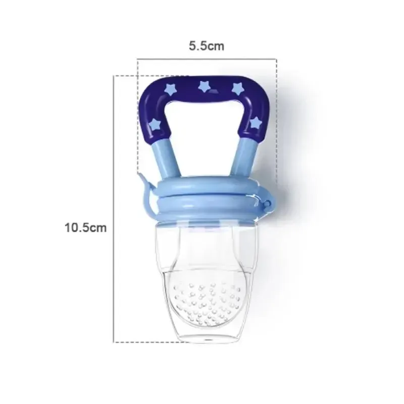 3-delige baby-fruit- en groentebijtring Voedingssupplement Bite Le Silicone Babyvoeding Servies Kerstcadeau