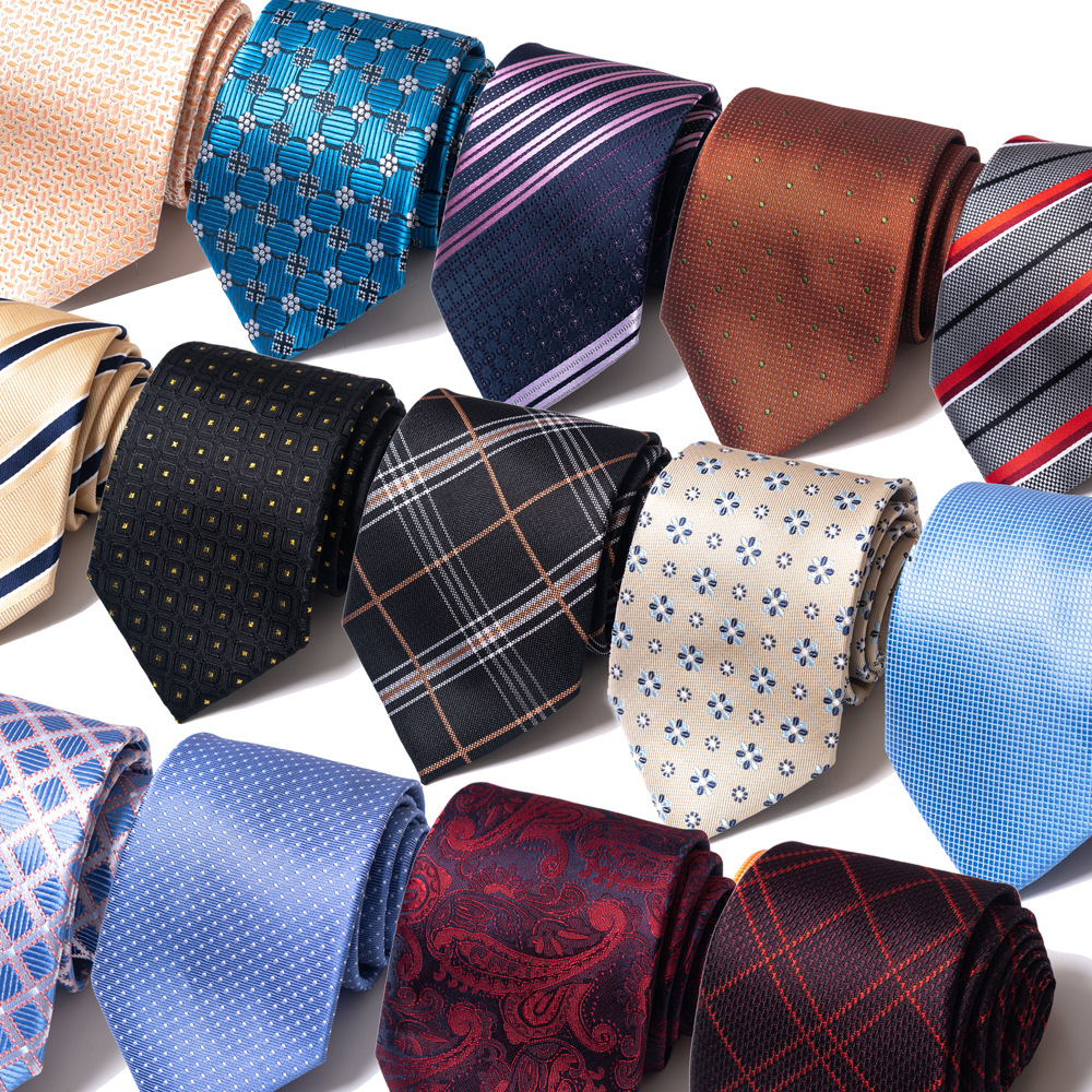 Cravates de mariage de haute qualité pour hommes, nouveau Style à la mode, imprimé bande bleue, accessoires pour vêtements de bureau quotidiens, cadeau pour hommes